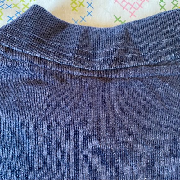 Women's Vintage Lauren Ralph Lauren Navy Blue Long Sleeve Polo - Picture 3 of 8